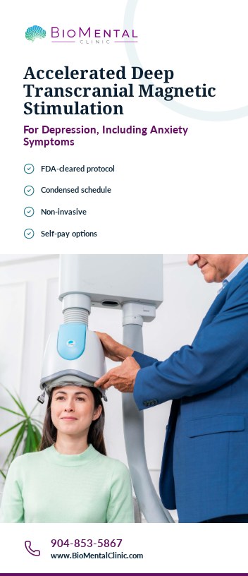 Cover of the Accelerated Deep Transcranial Magnetic Stimulation brochure