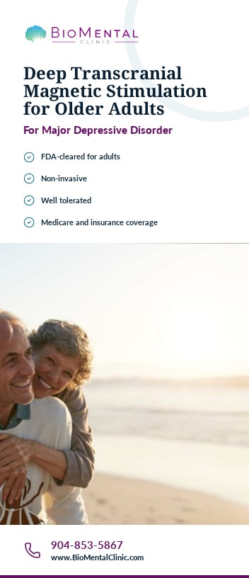 Cover of the Deep Transcranial Magnetic Stimulation for Older Adults brochure