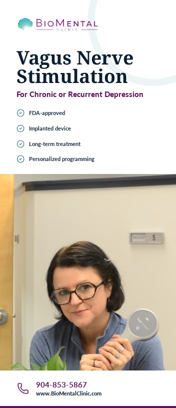 Cover of the Vagus Nerve Stimulation for Chronic or Recurrent Depression brochure