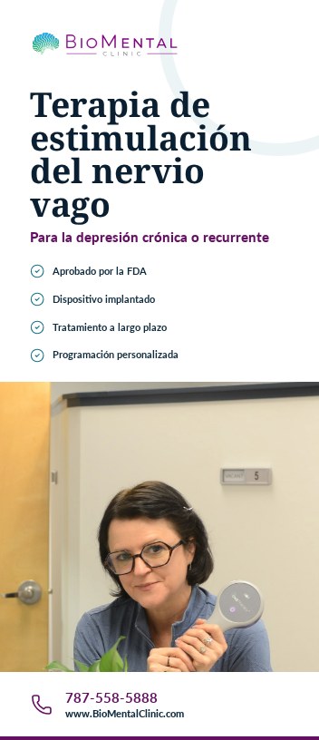 Portada del folleto Terapia de estimulación del nervio vago - Para la depresión crónica o recurrente